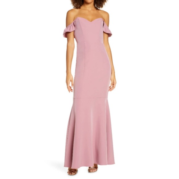 Wayf Dresses & Skirts - WAYF The Gabrielle Strapless Trumpet Gown Mauve Size Medium